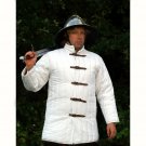 New Medieval Viking Renaissance Thick Padded Costume White Color Gambeson
