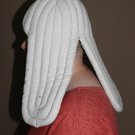 New Medieval Renaissance padded Arming cap Collar Head Neck Cotton White SCA