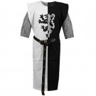 White/Black Tunic Monk Super Good Costume Adult Plus Size Medieval Men