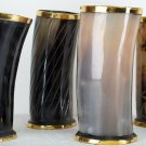 4 Mugs Horn Drinking Beer Natural Style Viking super Authentic Medieval Uses