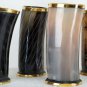 4 Mugs Horn Drinking Beer Natural Style Viking super Authentic Medieval Uses