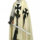 Medieval Renaissance Style Crusader Knight Cloak and Tunic White Surcoat SCA Medieval Renaissance Style Crusader Knight Cloak and Tunic White Surcoat SCA