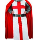 Medieval White/Red Color Tunic/Cloak For Armor Reenactment Role Movie Scene