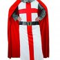 Medieval White/Red Color Tunic/Cloak For Armor Reenactment Role Movie Scene