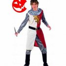 MEDIEVAL Mens Clothing Super Style White & Red COTTON VIKING NORSEMAN SAXON