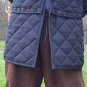 Thick Blue Color Gambeson Medieval Padded Full Sleeves Armor Reenactment Larp