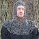 New Medieval Coif Hood Round Riveted With Flat Warser Chain mail shirt 6 mm New Medieval Coif Hood Round Riveted With Flat Warser Chain mail shirt 6 mm