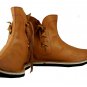 New Roman Viking Medieval Camel Color Leather Shoes For Armor Footwear Handmade
