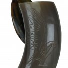 Collectibles Medieval Viking Eagle Tattoo Drinking Horn Mug For Drink Beer Wine