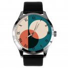 VINTAGE 1920s GERMAN BAUHAUS MINIMALIST COLOR BLOCK SOLID BRASS DESIGN ART WATCH