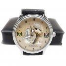 SADDAM HUSSEIN with YASSER ARAFAT PALESTINE IRAQ ARAB UNITY VINTAGE BRASS WATCH SADDAM HUSSEIN with YASSER ARAFAT PALESTINE IRAQ ARAB UNITY VINTAGE BRASS WATCH