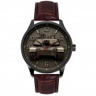M1 ABRAMS TANK US ARMY GUNMETAL FINISH METAL PRINT DIAL SOLID BRASS ARMY WATCH