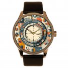 EXTRAORDINARY 1920s BAUHAUS DESIGN MINIMALIST DECO ART DIAL SOLID BRASS WATCH EXTRAORDINARY 1920s BAUHAUS DESIGN MINIMALIST DECO ART DIAL SOLID BRASS WATCH