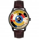 VINTAGE 1923 BAUHAUS COLORFUL MONDRIANESQUE ART SOLID BRASS COLLECTIBLE WATCH