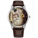 Lubavitcher Rebbe Hebrew Judaica Jewish Chabad Lubavitch 770 Watch Wristwatch