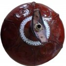 HAND-CARVED INDIAN RAVI SHANKAR SITAR RESONATOR TUMBA IN CEDAR with ALL FITTINGS