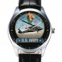 USAF VINTAGE AVIATION PINUP ART UH 60 BLACKHAWK COMBAT HELICOPTER WRIST WATCH