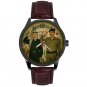 VERY RARE SADDAM HUSSEIN AND YASSER ARAFAT ARAB UNITY SOLID BRASS VINTAGE WATCH
