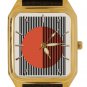 1923 BAUHAUS MODERNIST GEOMETRIC ART DIAL COLLECTIBLE SOLID BRASS TANK WATCH