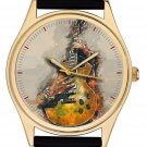 SLASH GUITAR IMPRESSIONIST ART SOLID BRASS COLLECTIBLE ELECTRIC LP GUITAR WATCH SLASH GUITAR IMPRESSIONIST ART SOLID BRASS COLLECTIBLE ELECTRIC LP GUITAR WATCH