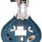 INDIGO BLUE HANDMADE INDIAN RAVI SHANKAR ACOUSTIC ELECTRIC SITAR IN CEDAR WOOD