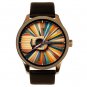 *RARE* ACOUSTIC GUITAR SPANISH WOOD ART COLLECTIBLE GUITARIST SOLID BRASS WATCH