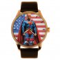 ICONIC DONALD TRUMP AS SUPERMAN CLASSIC TRUMP WILL FIX IT SOLID BRASS WATCH