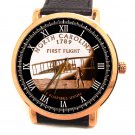 THE WRIGHT BROTHERS COMMEMORATIVE EARLY AVIATION ART KITTYHAWK WRIST WATCH THE WRIGHT BROTHERS COMMEMORATIVE EARLY AVIATION ART KITTYHAWK WRIST WATCH