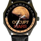 OCCUPY MARS ELON MUSK DREAM TESLA ART TITANIUM FINISH SOLID BRASS WRIST WATCH OCCUPY MARS ELON MUSK DREAM TESLA ART TITANIUM FINISH SOLID BRASS WRIST WATCH