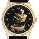 EROTIC ACCORDION PLAYER VINTAGE 1920s FRENCH CARTE POSTALE ART 40 mm WRIST WATCH