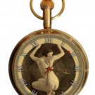 STUNNING 1920s SEPIA PHOTO NUDE ART 17J SOLID BRASS COLLECTIBLE POCKET WATCH STUNNING 1920s SEPIA PHOTO NUDE ART 17J SOLID BRASS COLLECTIBLE POCKET WATCH