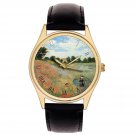 CLAUDE MONET POPPY FIELD HIGH-RESOLUTION POPPIES IMPRESSIONIST ART MENS WATCH CLAUDE MONET POPPY FIELD HIGH-RESOLUTION POPPIES IMPRESSIONIST ART MENS WATCH