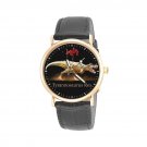CLASSIC BLOOD-SPATTERED T-REX SCARY DINOSAUR ART SOLID BRASS UNISEX WRIST WATCH