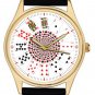 STUNNING PLAYING CARDS POKER GAMBLING ART LARGE 40 mm COLLECTORS WRIST WATCH