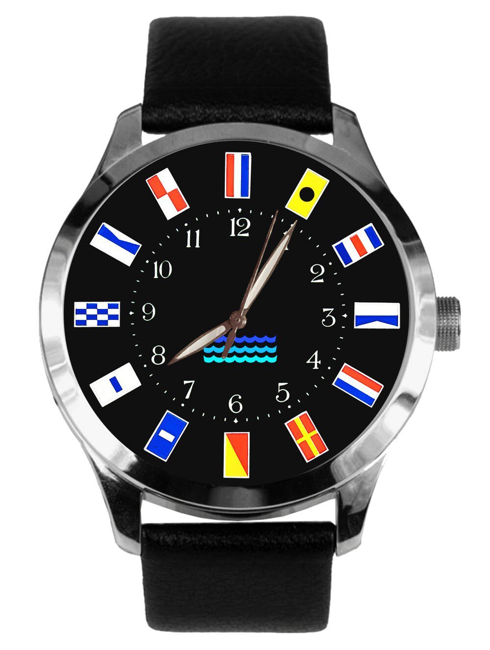 GORGEOUS SOLID BRASS MARITIME NAUTICAL FLAGS THEME SOLID BRASS SAILOR'S WATCH