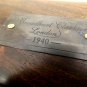 BOY SCOUT / ARMY REGIMENT 15-INCH BRASS AND LEATHER TELESCOPE IN ROSEWOOD CASE