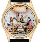 RARE ANCIENT FREEMASONRY SYMBOLIC ODDFELLOWS MASONIC ART SOLID BRASS WRIST WATCH