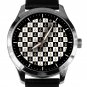 CLASSIC FREEMASONRY CHEQUEUERED MONOGRAMMED LOGO SOLID BRASS COLLECTIBLE WATCH