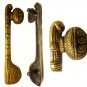 HEAVY 8" SOLID BRASS SITAR MUSIC INSTRUMENT DOOR HANDLE FOR INDIAN MUSIC LOVERS