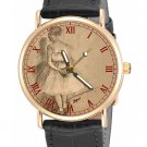 ART OF EDGAR DEGAS, MELANCHOLIC BALLERINA SYMBOLIC SOLID BRASS COLLECTIBLE WATCH ART OF EDGAR DEGAS, MELANCHOLIC BALLERINA SYMBOLIC SOLID BRASS COLLECTIBLE WATCH