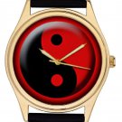 STUNNING RED AND BLACK CHINESE YIN YANG SYMBOLIC ART EYE-CATCHING WRIST WATCH STUNNING RED AND BLACK CHINESE YIN YANG SYMBOLIC ART EYE-CATCHING WRIST WATCH
