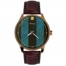 RETRO RUSSIAN SOVIET ERA WATCH DIAL SOLID BRASS COLLECTIBLE BICOLOR MEN'S WATCH