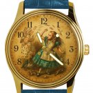 ALICE IN WONDERLAND, NOTHING BUT A PACK OF CARDS, VINTAGE LEWIS CAROLL ART WATCH