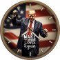 DONALD TRUMP WHIMSICAL MAKE AMERICA DANCE AGAIN CULT ART SOLID BRASS WATCH