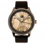 LEONARDO DA VINCI RENAISSANCE VITRUVIAN MAN GRUNGE ART SOLID BRASS WATCH