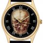 SKULL ANATOMY STUDY  SOLID BRASS COLLECTIBLE WATCH INSPIRED BY LEONARDO DA VINCI