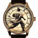 VINTAGE PARCHMENT ART SHAOLIN TEMPLE KUNG FU MARTIAL ART SOLID BRASS MENS' WATCH VINTAGE PARCHMENT ART SHAOLIN TEMPLE KUNG FU MARTIAL ART SOLID BRASS MENS' WATCH
