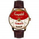 VINTAGE ICONIC CAMPBELL TOMATO SOUP WARHOLESQUE SOLID BRASS COLLECTIBLE WATCH VINTAGE ICONIC CAMPBELL TOMATO SOUP WARHOLESQUE SOLID BRASS COLLECTIBLE WATCH