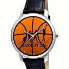 CLASSIC BASKETBALL EVOLUTION LARGE 40 mm SOLID BRASS COLLECTIBLE WRIST WATCH CLASSIC BASKETBALL EVOLUTION LARGE 40 mm SOLID BRASS COLLECTIBLE WRIST WATCH