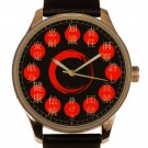 JAPANESE KANJI DIAL SYMBOLIC ZEN ENSO CIRCLE 12 VIRTUES PATIENCE etc BRASS WATCH JAPANESE KANJI DIAL SYMBOLIC ZEN ENSO CIRCLE 12 VIRTUES PATIENCE etc BRASS WATCH